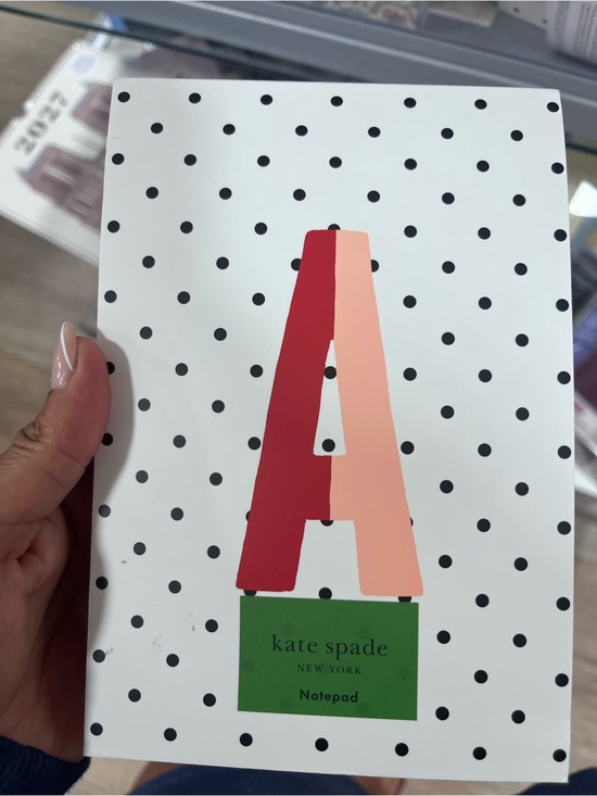 kate spade Other - 🌟Kate Spade polka dot notepad Monogram "A" book🌟